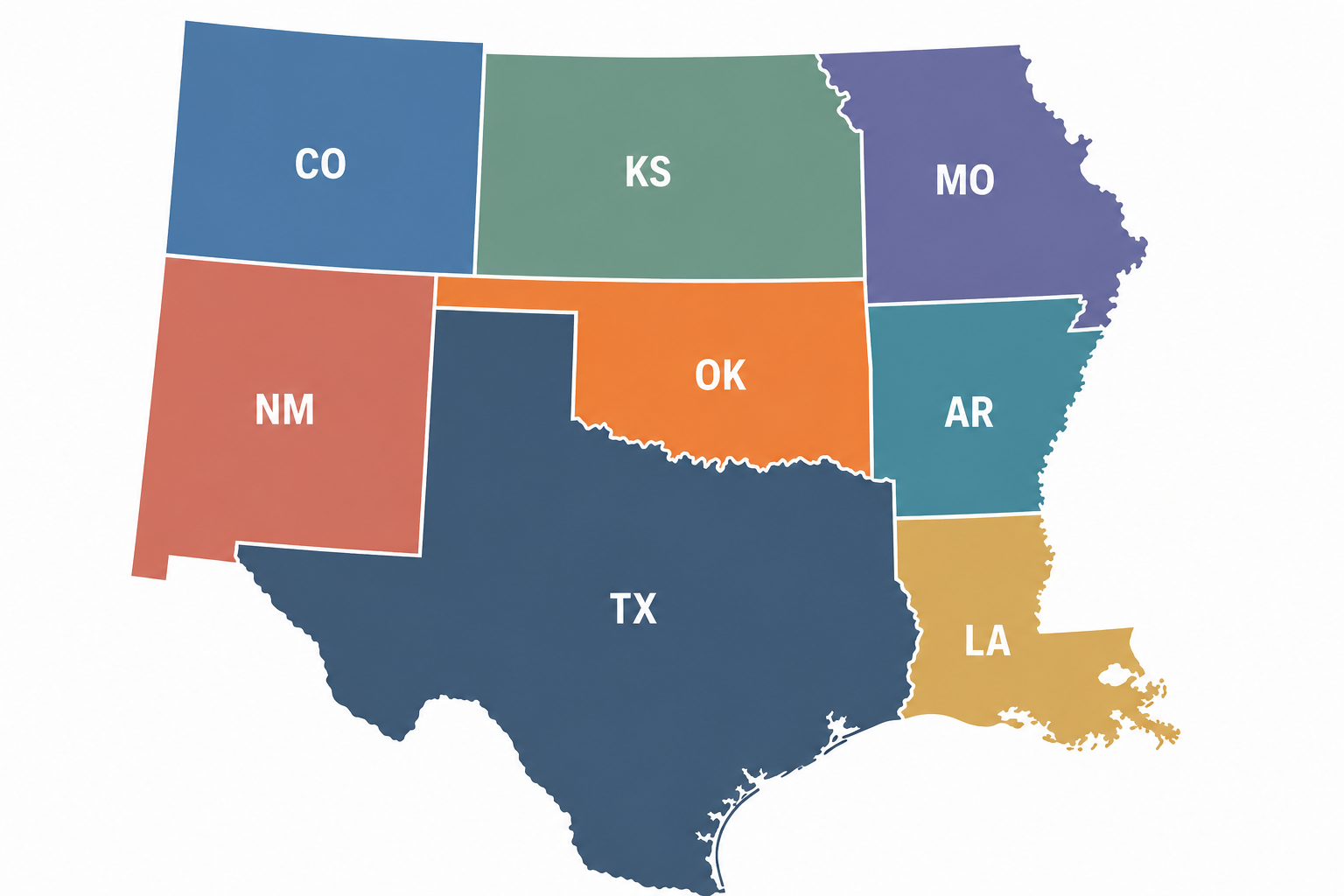 Map of states